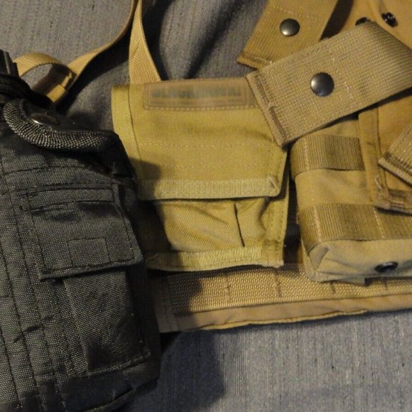 USMC MARINE CORP FIGHTING LOAD CARRIER FLC TACTICAL VEST MOLLE POUCHES SV 1907 - Picture 9 of 15